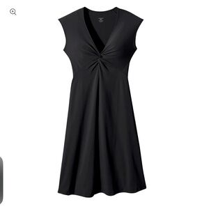 Patagonia Black Midi Dress with Twist Front